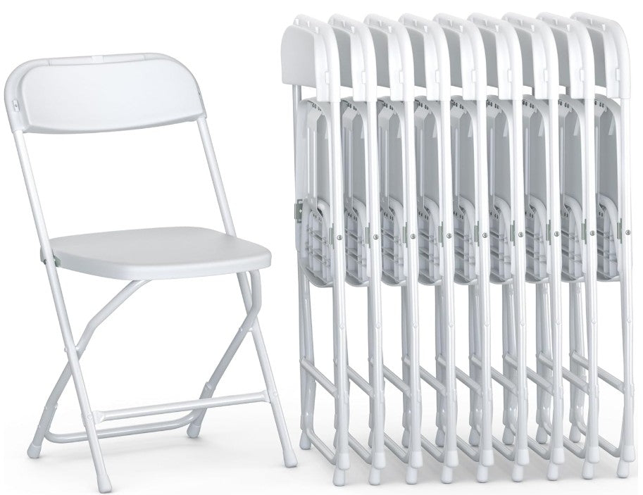 White Plastic Folding Chairs